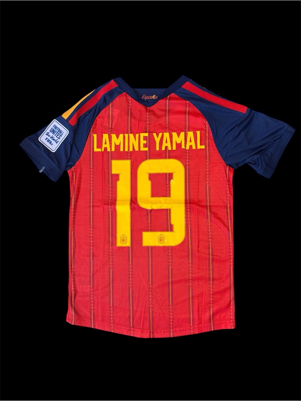 2026 Spain Lamine Yamal #19 Champions World Cup Player Version away Jersey - Picture 2 of 2